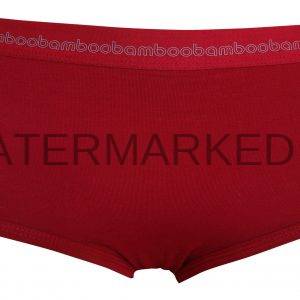 Bamboo Ladies Boyleg Briefs Burnt Red